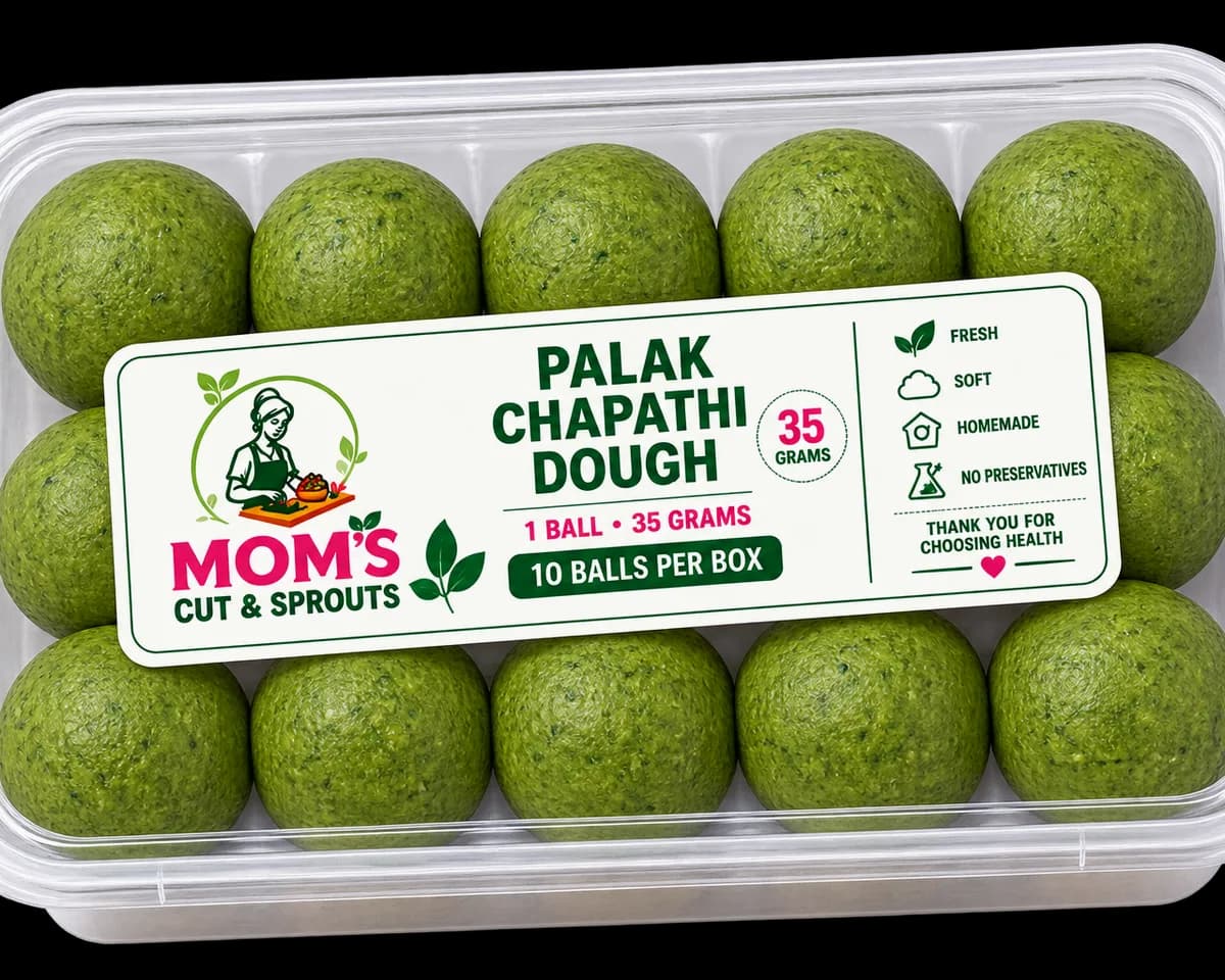 Palak Chapathi Dough